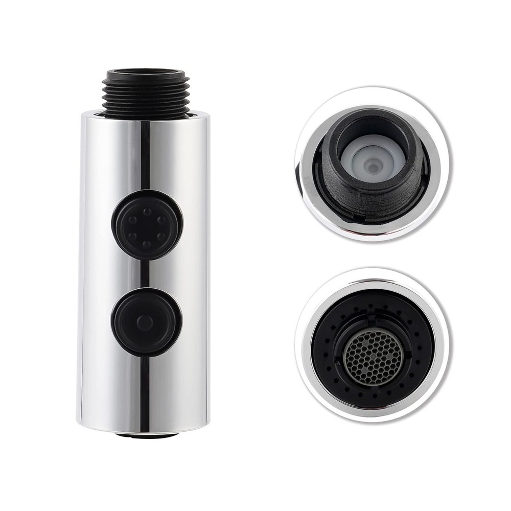 Pull Out Sink Sprayer Head Replacement,2 Function Kitchen Faucet Head 11 Adapter