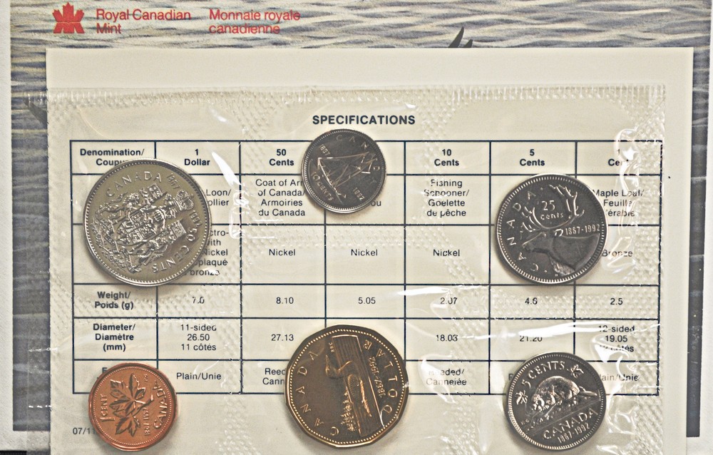1992 Canada Uncirculated Proof-Like Set