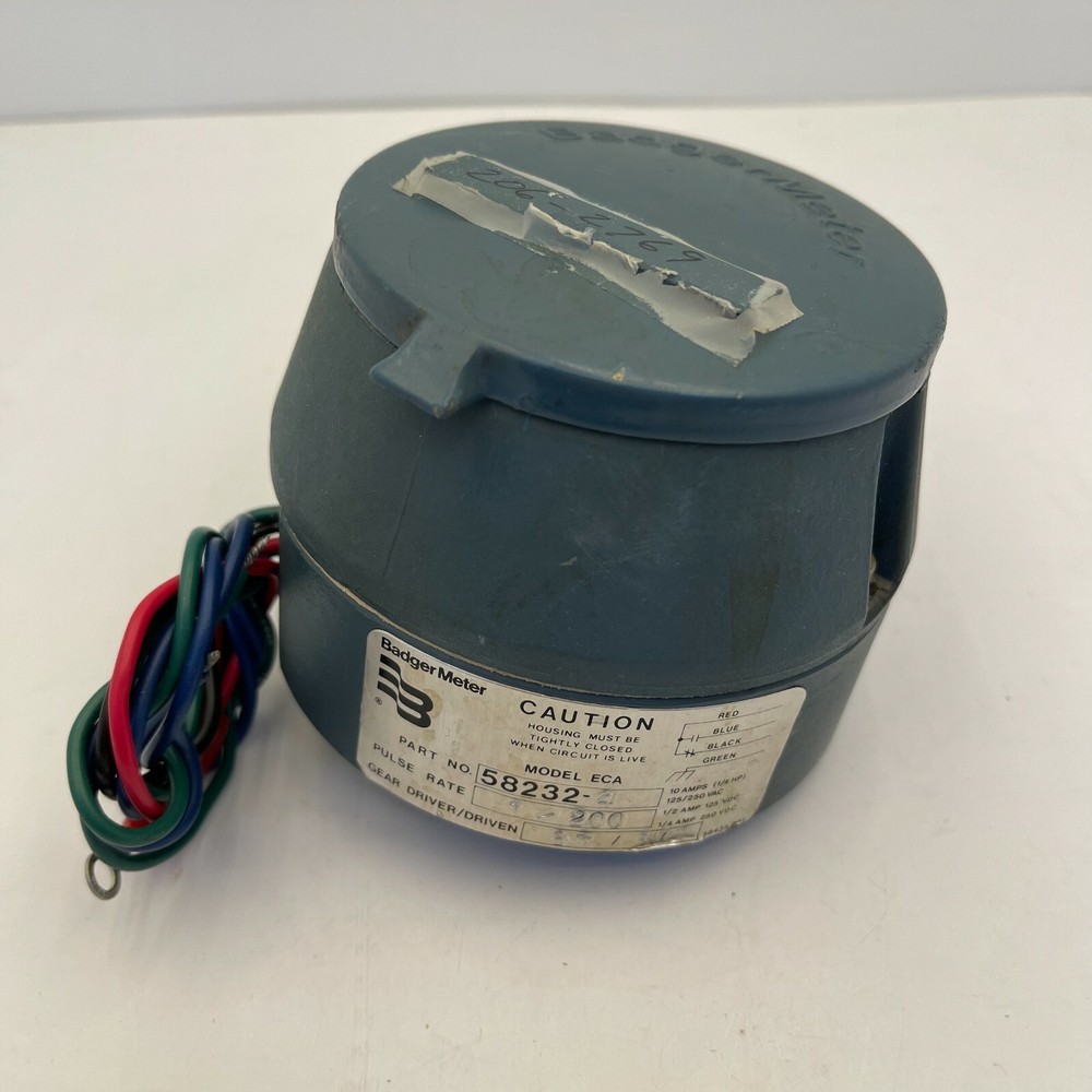 BADGER METER 58232-4 MODEL ECA ELECTRIC CONTACTING REGISTER TOTALIZER