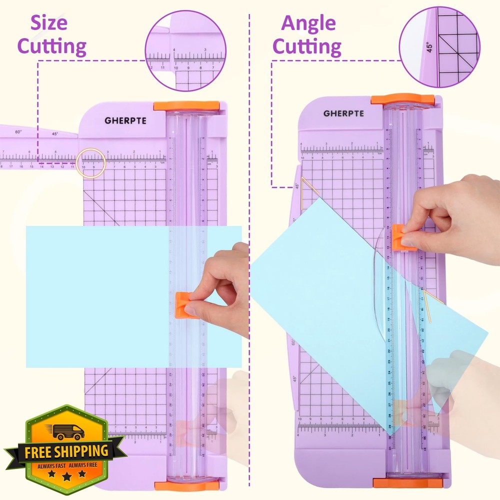 A4 Paper Cutter 12 Inch Trimmer, 2 Blades, Ruler
