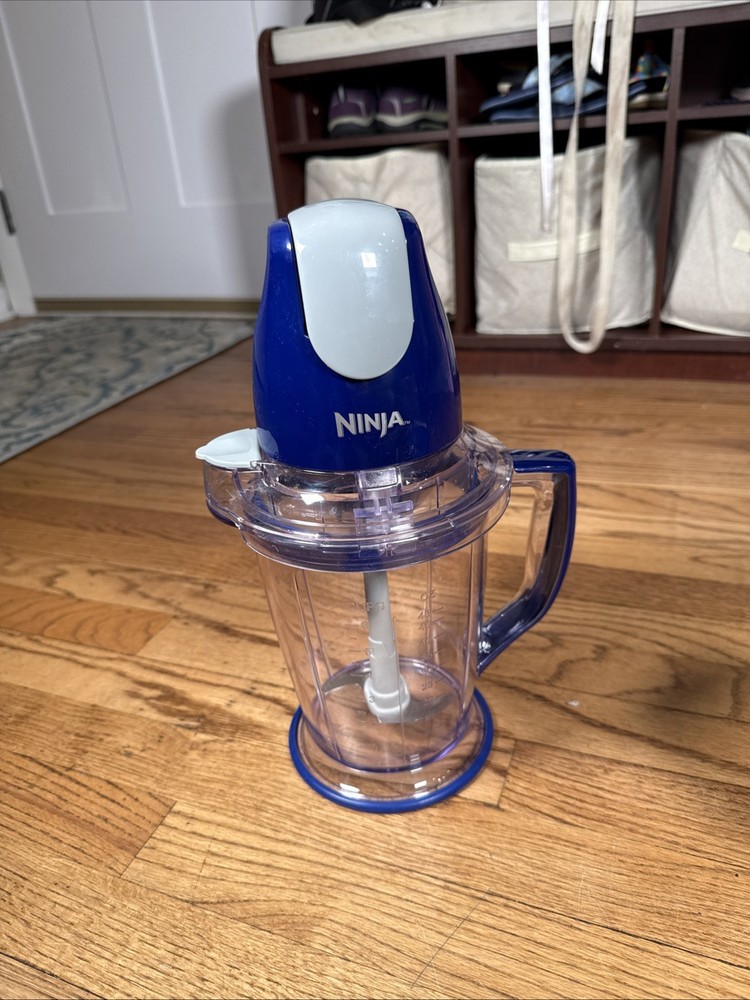NINJA Master Prep 48oz Drink Food Processor Blender Mixer QB1000QBL Blue Bundle