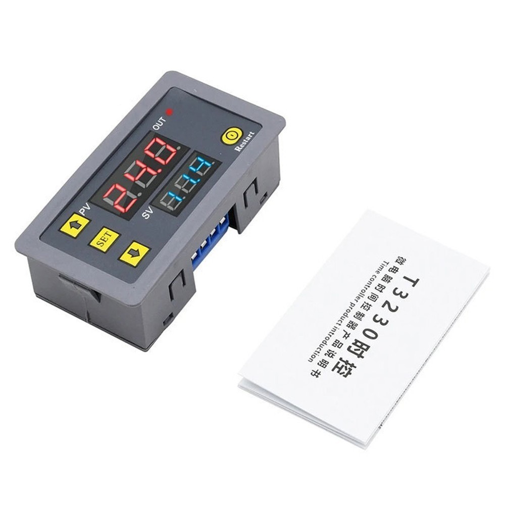 110220V Programmable Digital Time Relay Cycle Delay Module with LED Display
