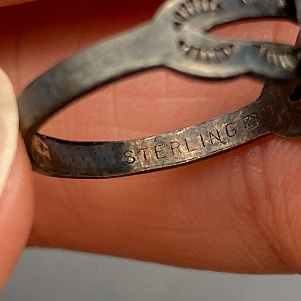 Vintage Southwestern Teepee Sterling Silver Ring Size 5