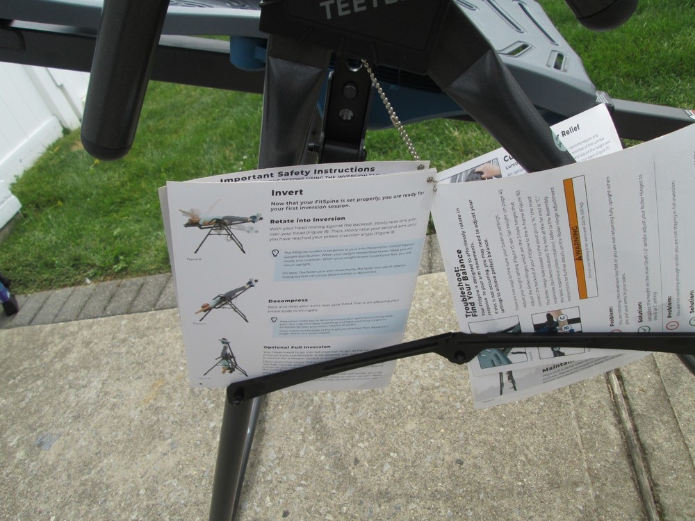 Teeter FitSpine X1 Inversion Table - Grey