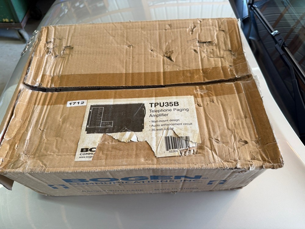 Bogen Telephone Paging Amplifier TPU-35B