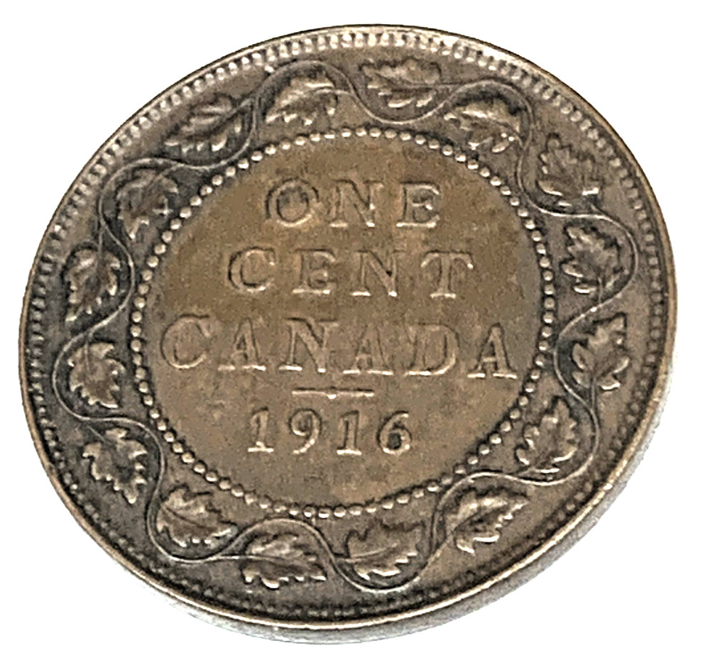# C4302   CANADA      COIN,     LARGE CENT    1916