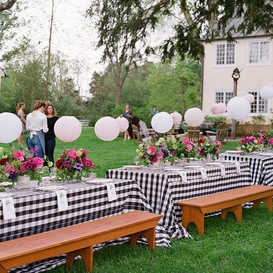 Checkered Tablecloth, Gingham Tablecloth, All Sizes