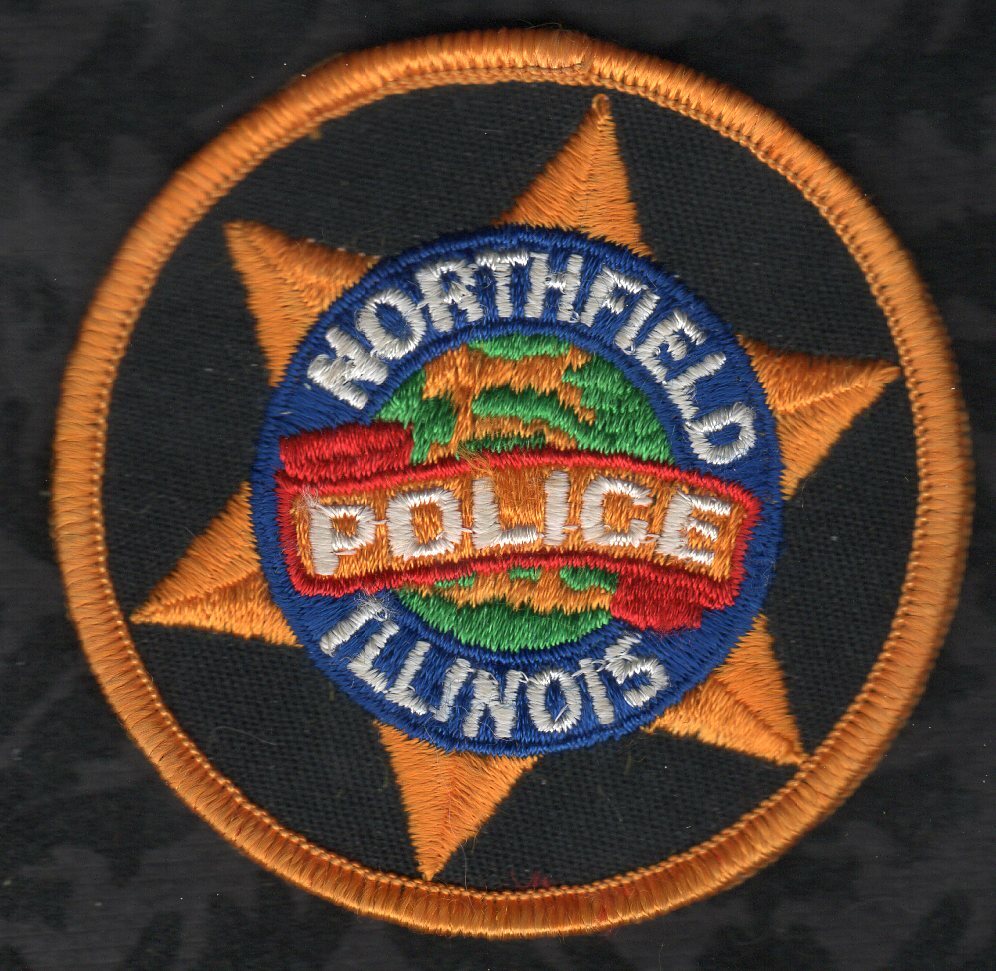 👀😜😊👍  Northfield Illinois Police Shoulder Patch  3"