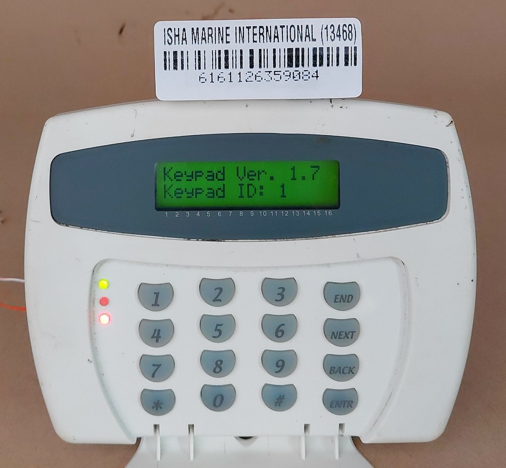 GE Security Zone Fixed LCD Alarm Keypad