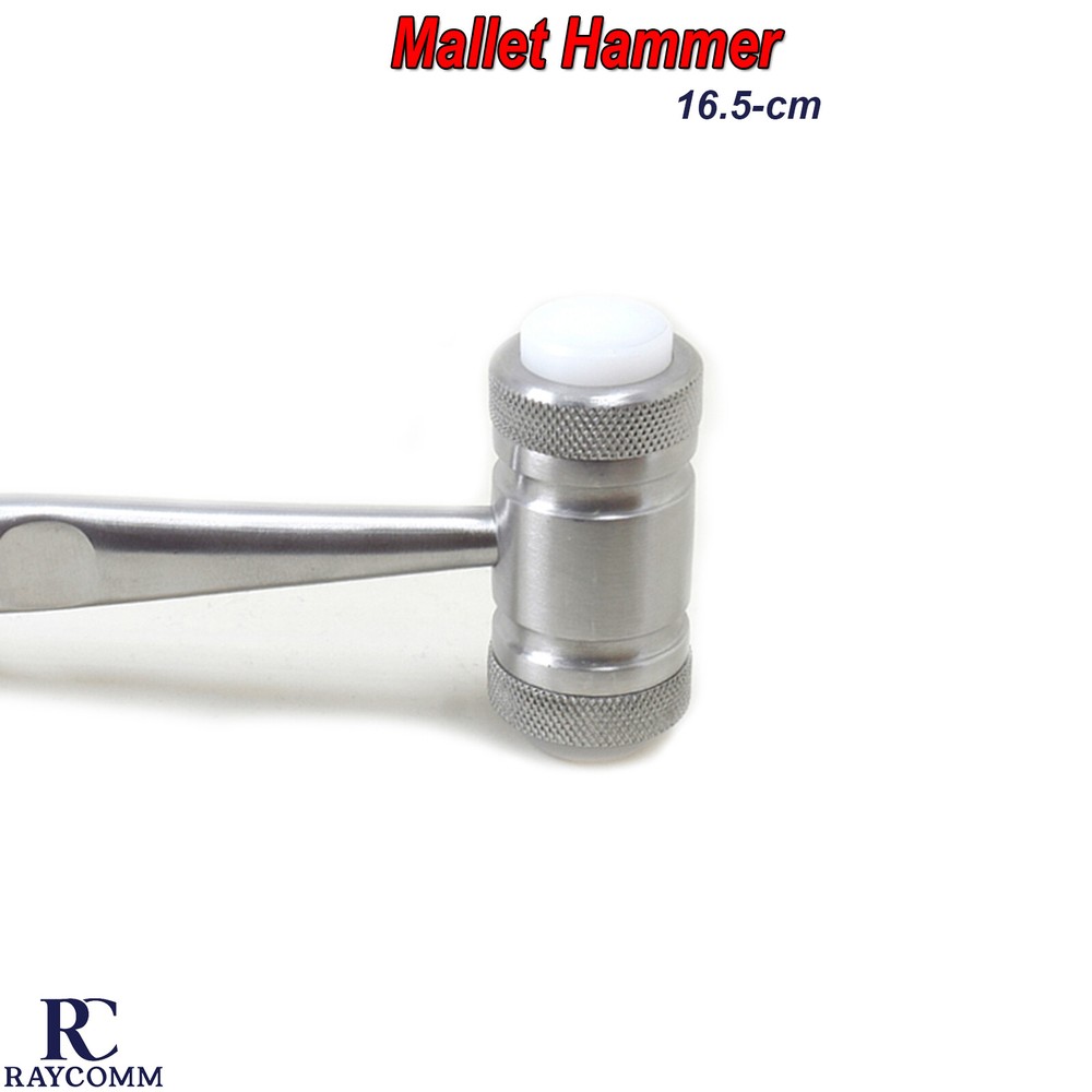 Dental Mallet Hammer Bone Grafting Implants Replaceable Teflon Surgical Lab CE