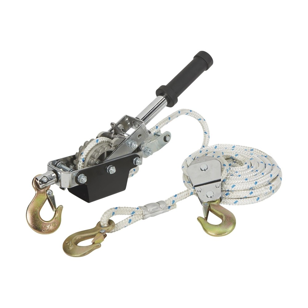 Ironton 1-Ton Rope Puller with 3 Hooks -19.7ft.L