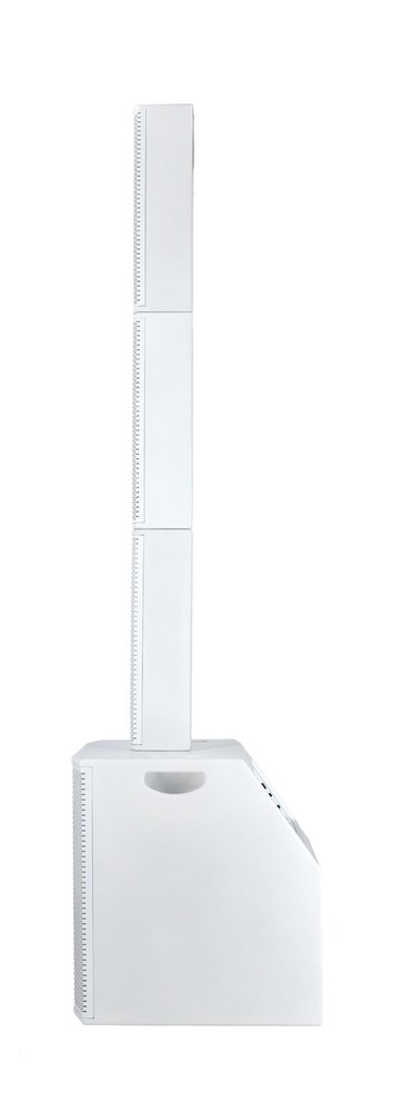 Rockville TITAN ARRAY SYSTEM WHITE Pro Powered Column Array Speaker Dual 10" Sub