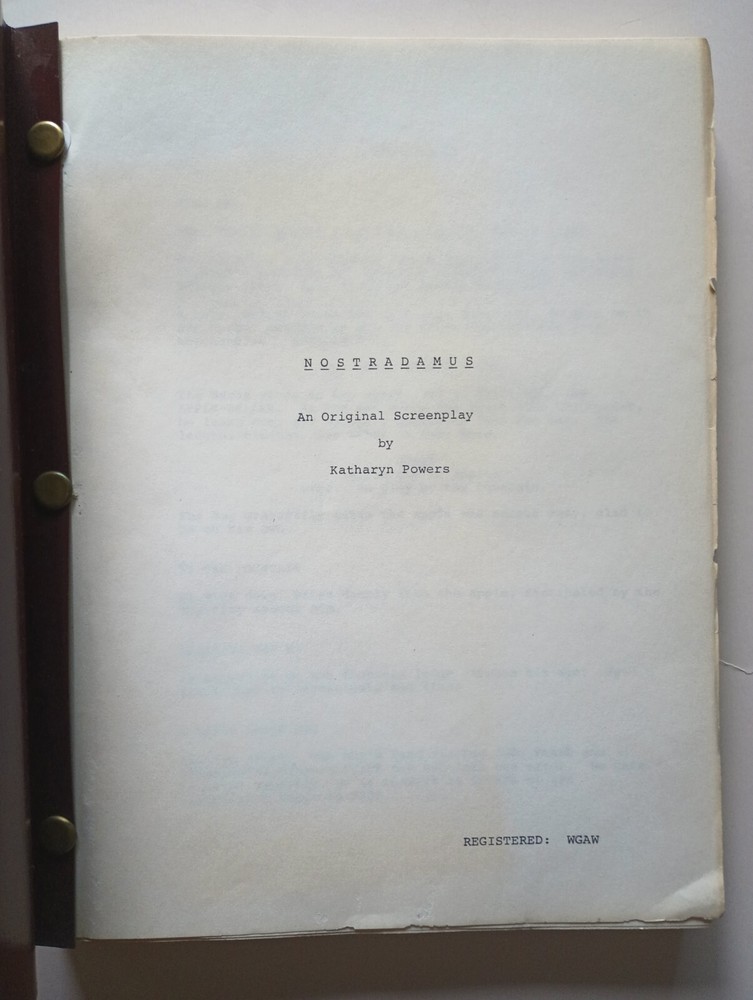 NOSTRADAMUS Unproduced Movie Script by Katharyn Powers
