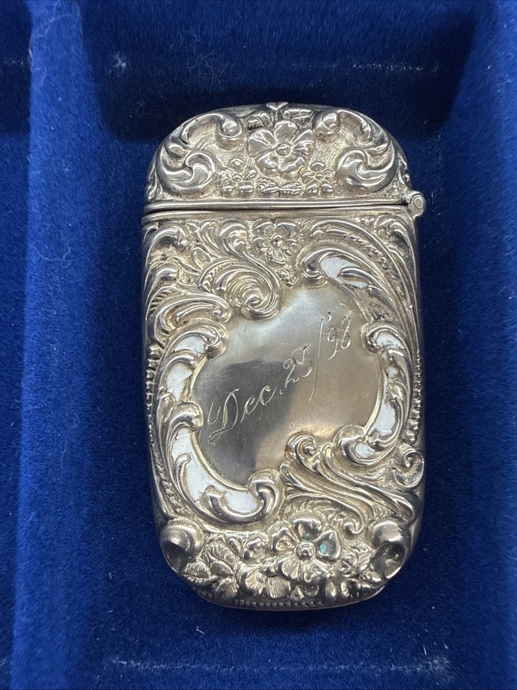 Antique Sterling Silver match safe