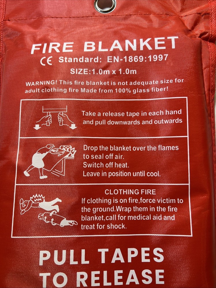 Fire Blanket - Thick Fire Blanket Fire Suppression Blanket - Fire Blankets Em...