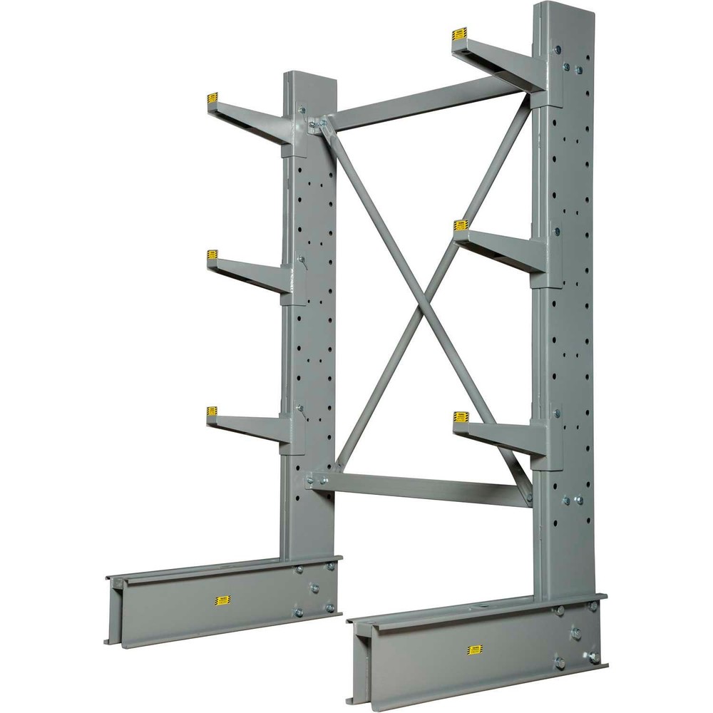 Global Industrial Single Sided Medium Duty Cantilever Rack Starter 2" Lip