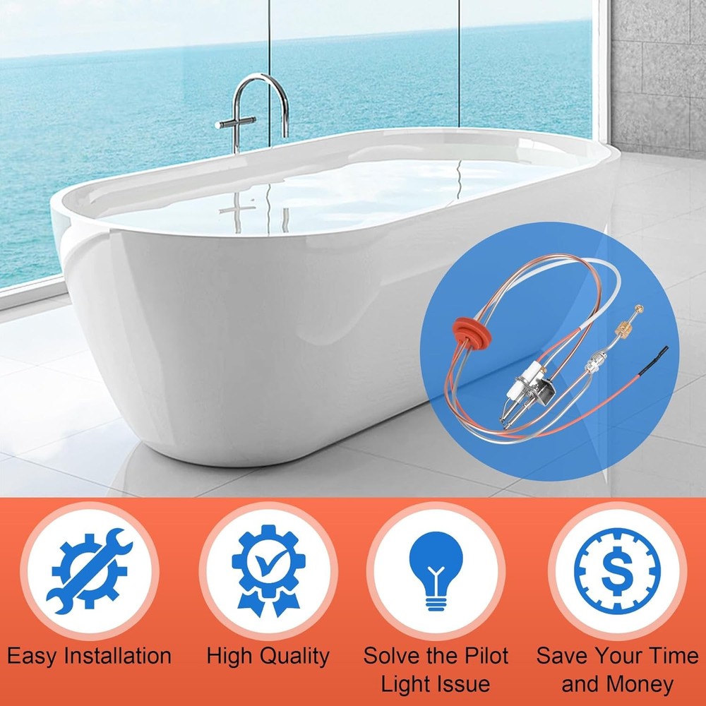 Upgraded SP20075 Pilot and Igniter Assembly Replacement Kit Compatible with Rhee