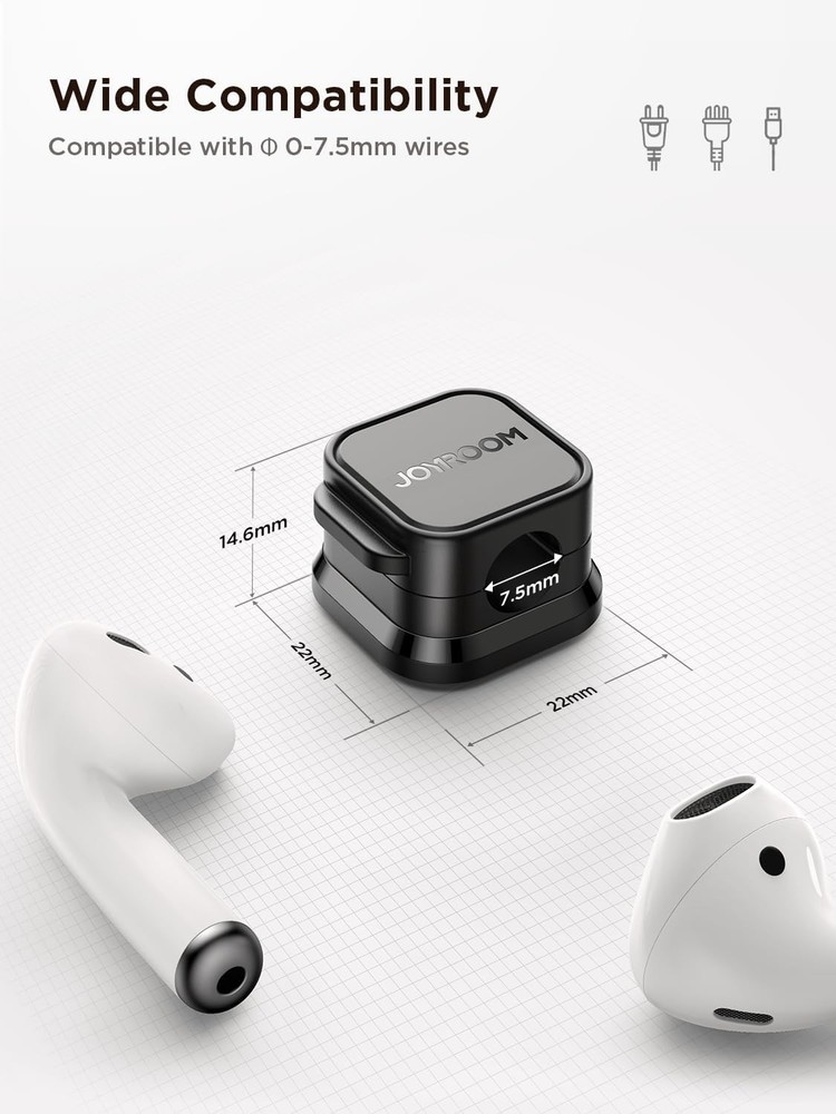 Magnetic Wire Management Holder - Desktop Cable Organizer
