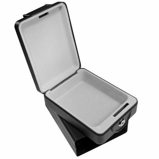 BARSKA Under Table Hidden 8 Inch Mini Security Safe Key Lock in Black AX11812