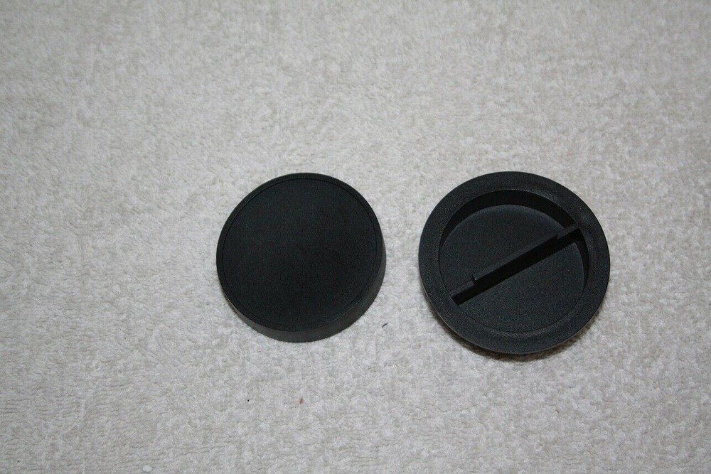 Telescope 2" Black Barlow Top & Bottom Cap Set - New
