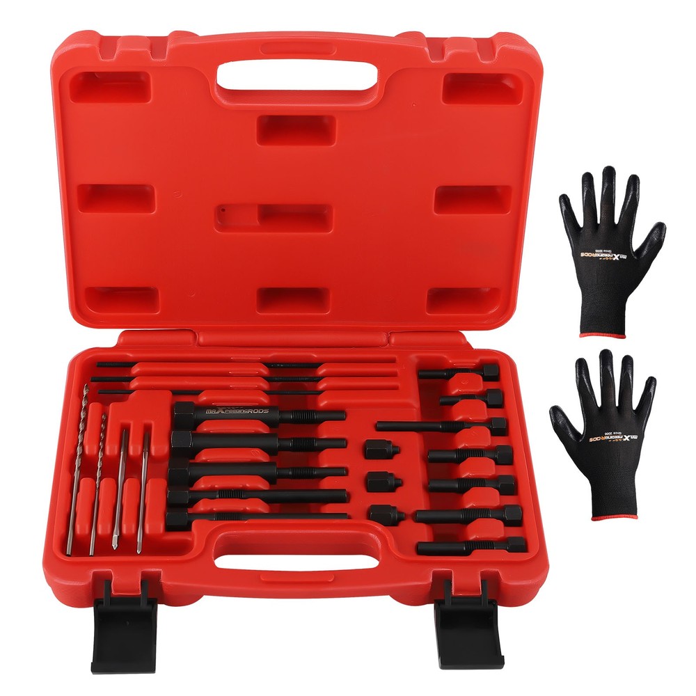 Glow Plug Electrodes Remover Extractor Remover Tapper Tool Kit M8&M10 Threads