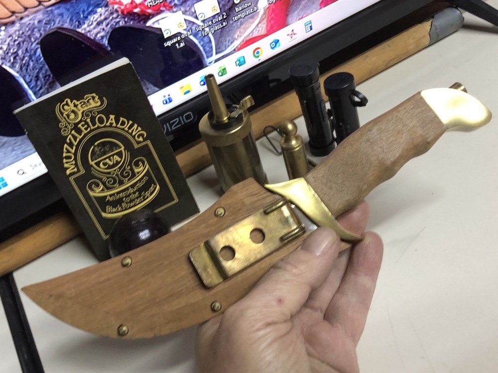 CVA Connecticut Bowie Knife & Muzzle loading Starter Kit Accessories