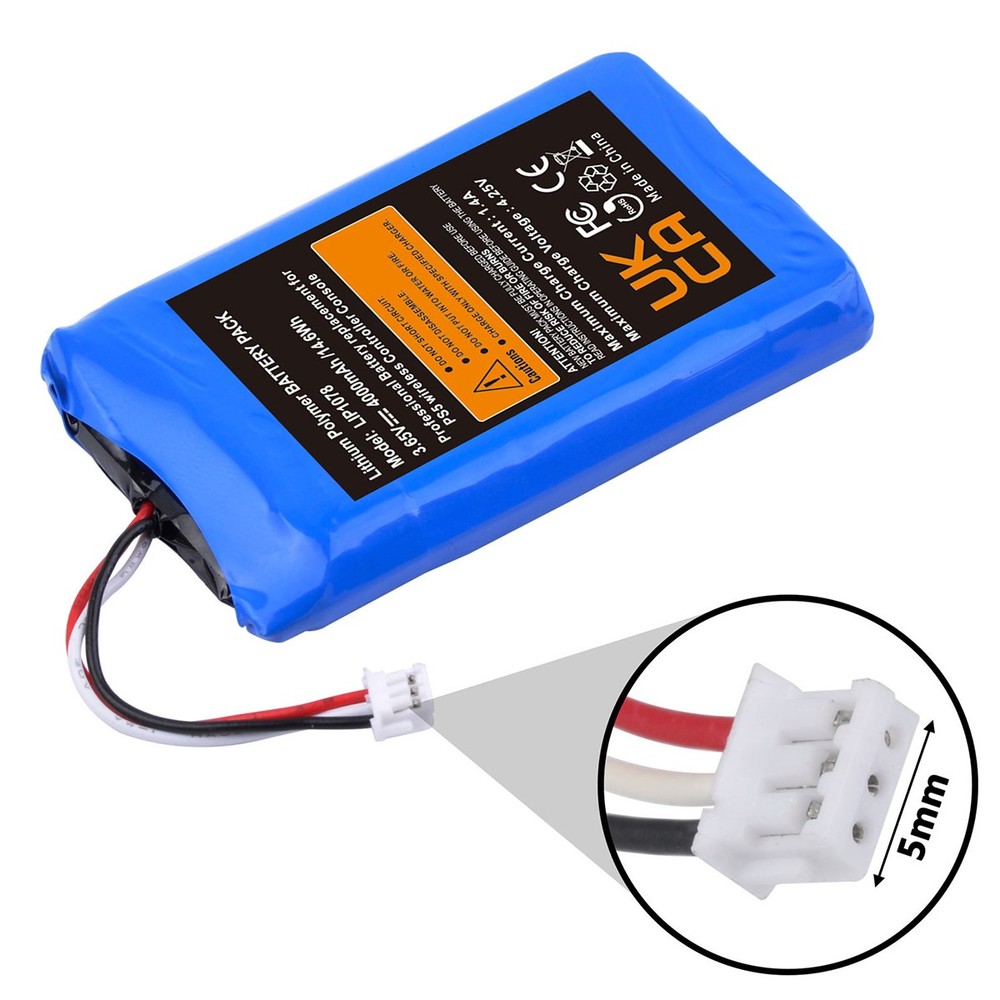 2 PACK 4000mAh Battery Replacement for Sony Playstation 5 Dualsense Controller