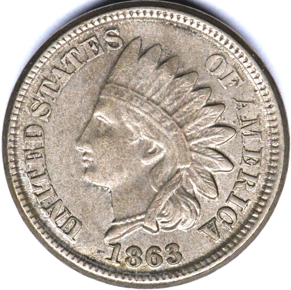1863 indian head penny
