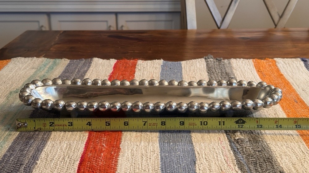 Mariposa Pearled Cracker Caddy String Of Pearls Collection 14”