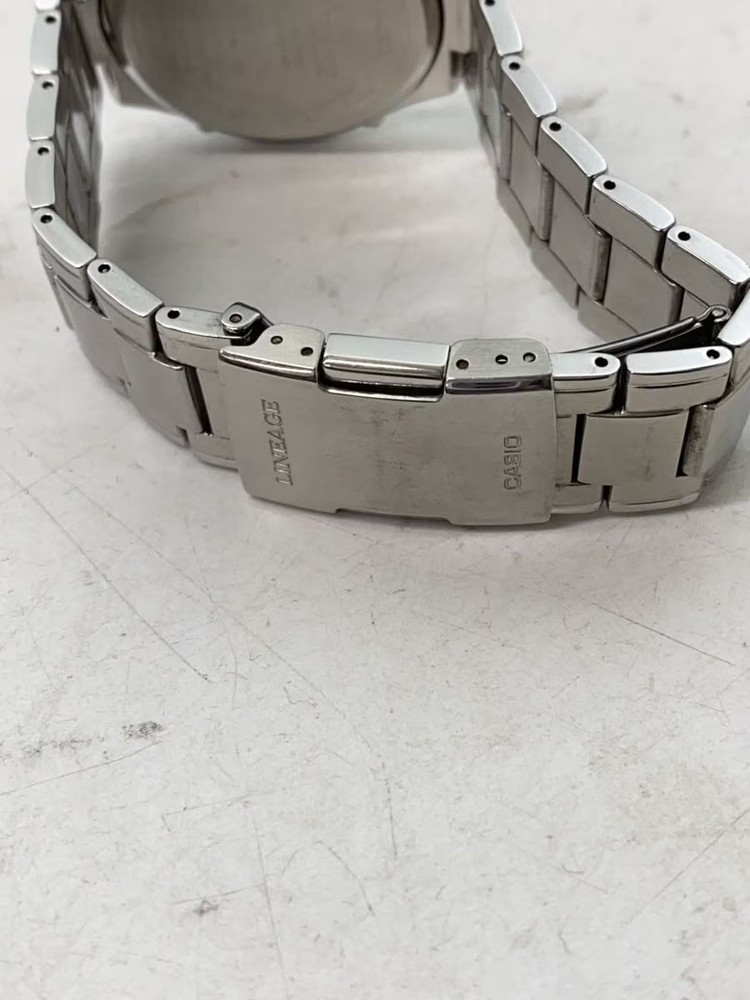 CASIO Solar Watch Other Analog Stainless WHT SLV SS