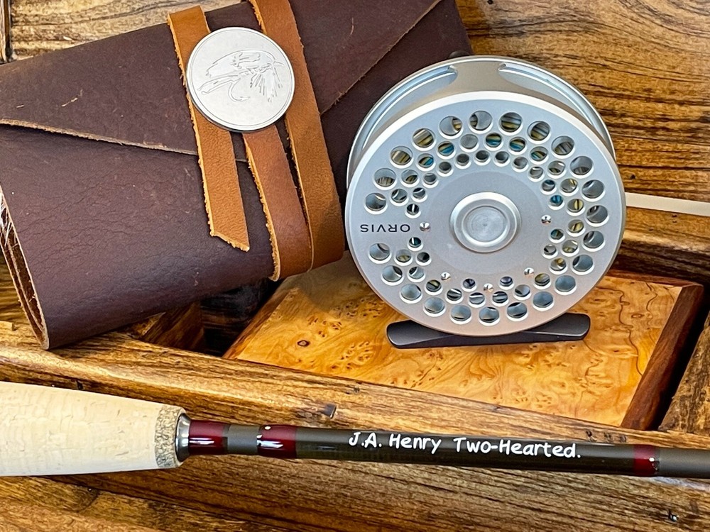 Two-Hearted Fly Rod Case with Rod, Reel, & Fly Box (5wt. 9″ 4 pc)