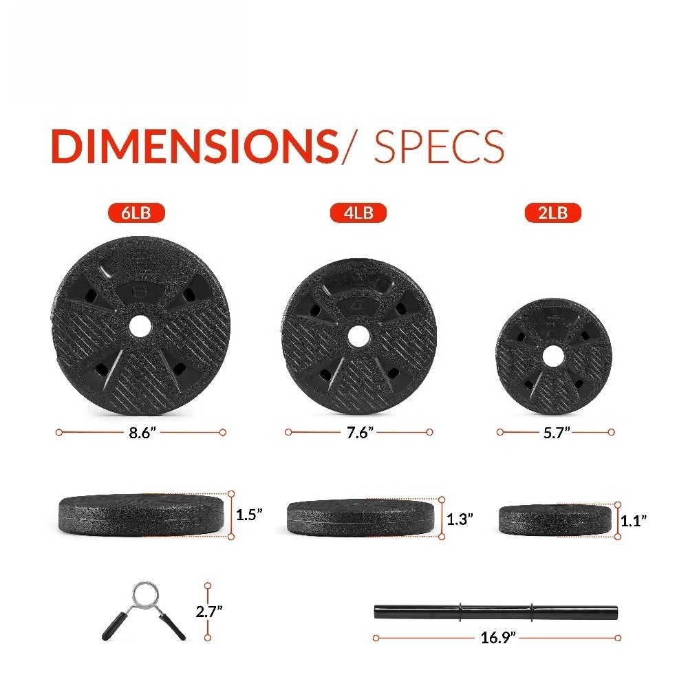 50 lb Adjustable Vinyl Dumbbell Set