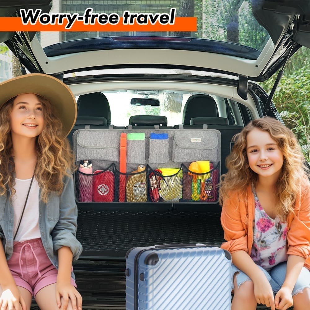 Versatile Waterproof Trunk Organizer - 8 Compartments for Ultimate Storage