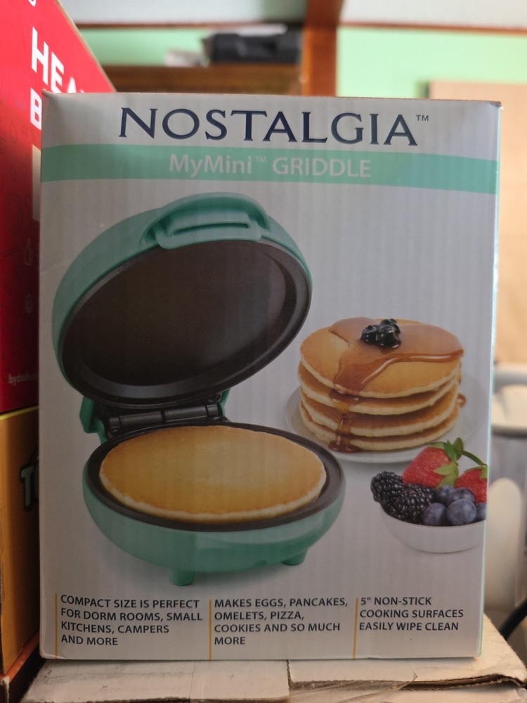 Nostalgia MyMini Griddle BB1 Teal A3
