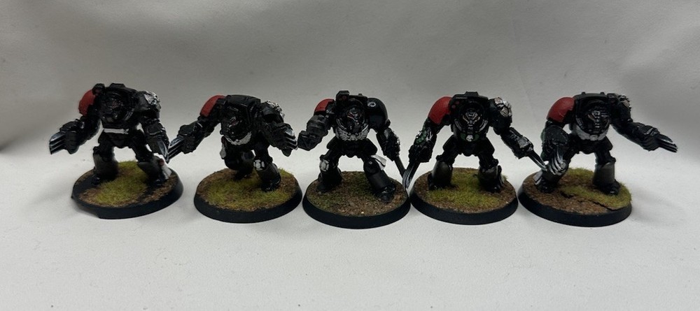 Terminator Squad x5 Warhammer 40k Space Marines Black Templars Games Workshop