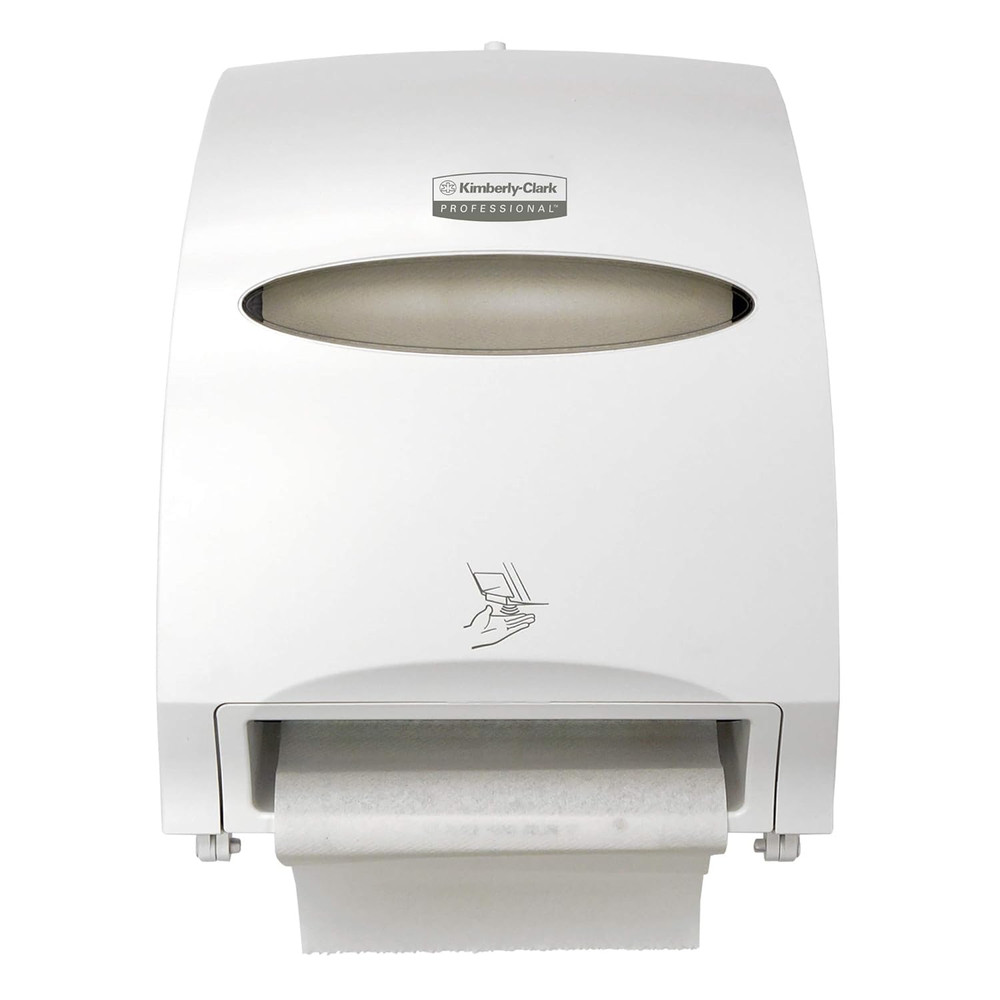 Electronic Professional Automatic Hard Roll Towel Dispenser, White, 1.75" Core