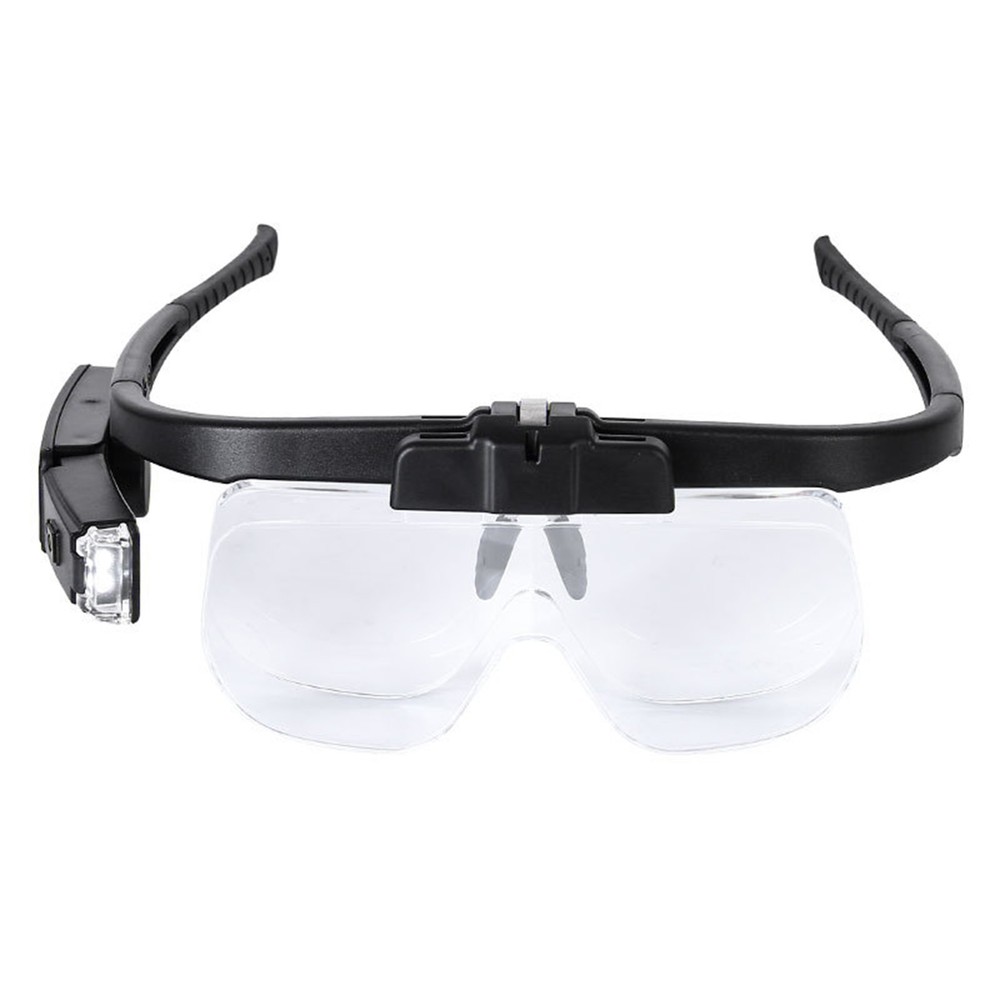 Rechargeable LED Light Magnifying Glass Adjusting Magnifier Loop With Lens