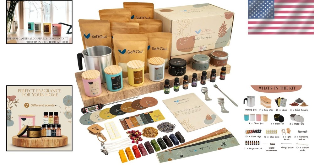 Soy Candle Making Kit - Complete Set for Beginners