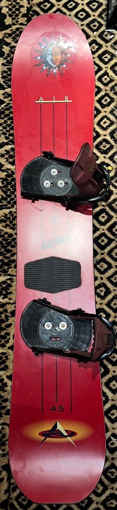 Vintage Burton Air 45 145cm with original bindings needs strap part replacement