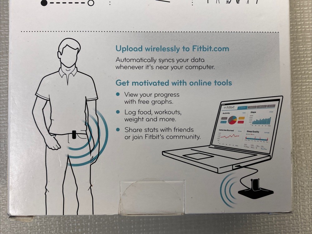 Fitbit Ultra Wireless Activity + Sleep Tracker Color Blue (Rituxan Keychain)