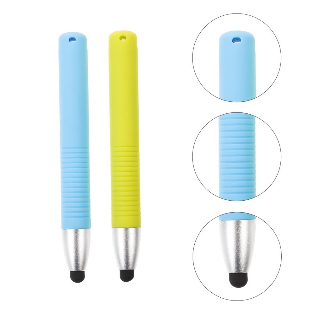2 Pcs Universal Capacitive Pen Flat Children Touchscreen Fine Tip Stylus