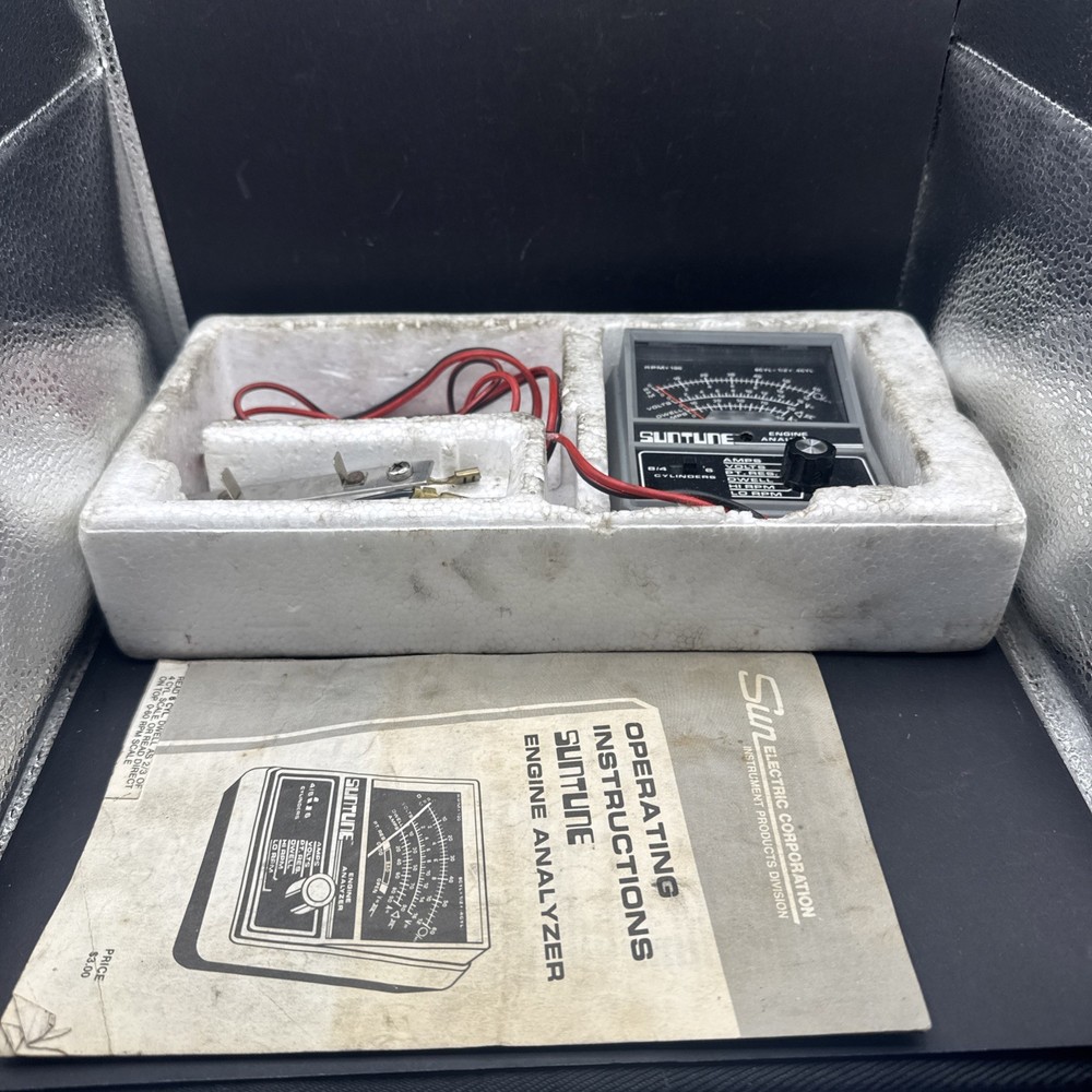 SUNTUNE ENGINE ANALYZER CP7675 w/ 7 Test Functions In Box With Manual