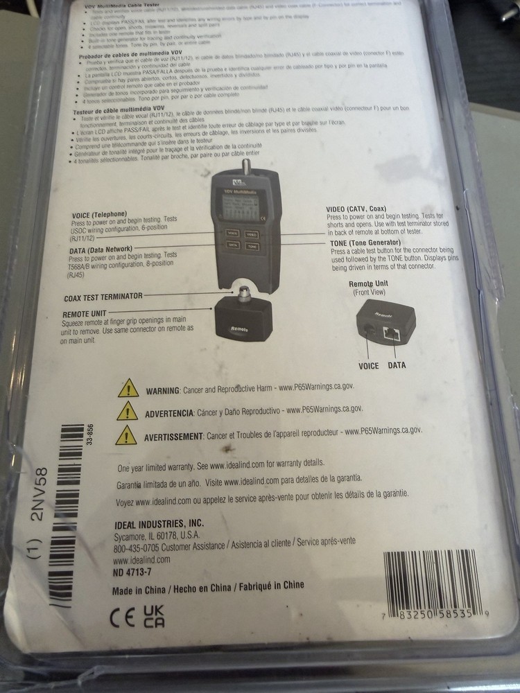 IDEAL 33-856 VDV Multimedia Cable Tester