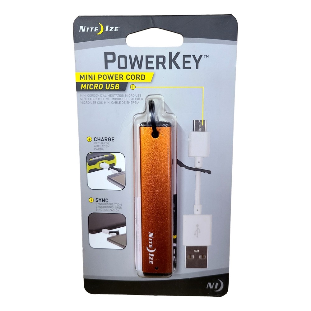 Nite Ize PowerKey Data Cable for Micro USB Charging Syncing Portable Keychain
