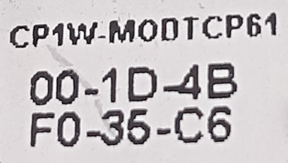CP1W-MODTCP61 Adapter