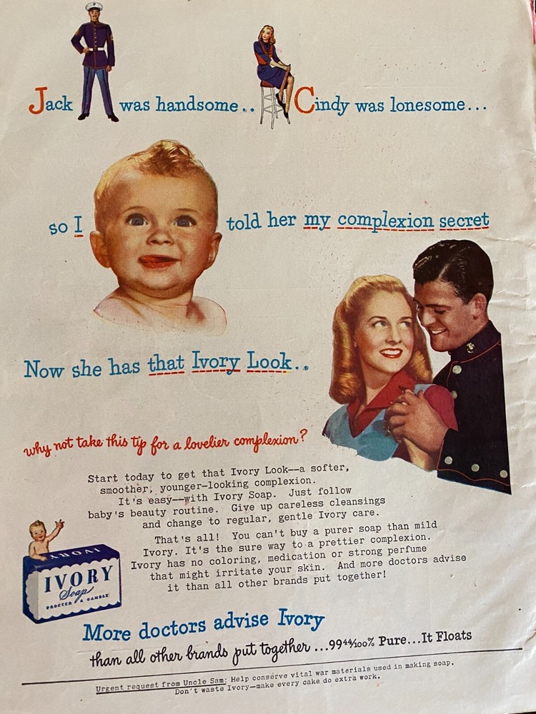 Ivory Soap, Full Page Vintage Print Ad