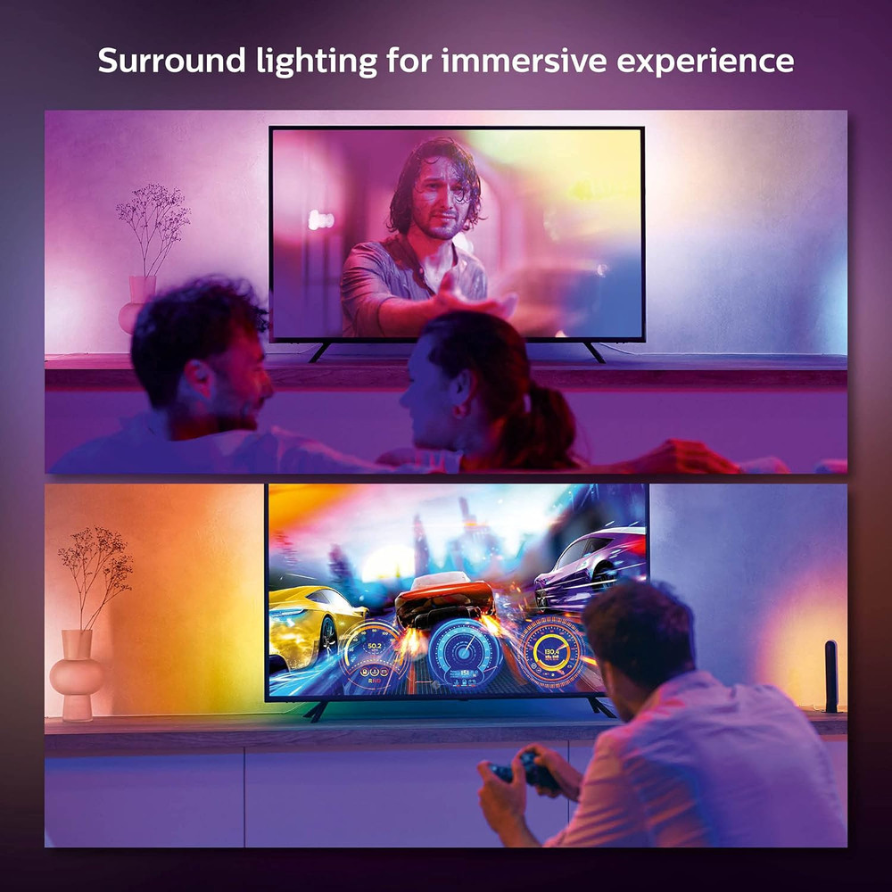 Play Gradient 65" Smart TV Light Strip, Flowing Color-Changing LED Strip Lights,