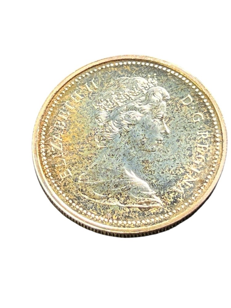 1972 Canada Silver Dollar - Nice Toning 50% Silver - #0534