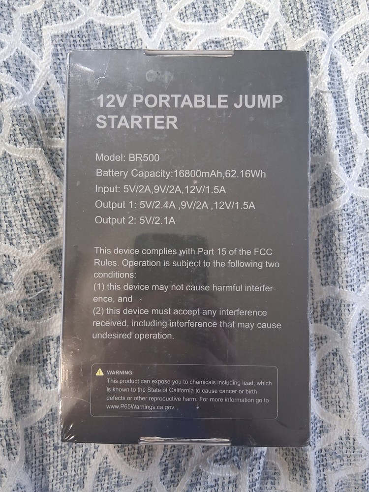 Buture BR500 Vac Car Jump Starter