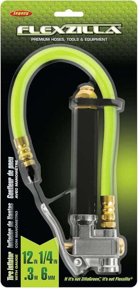 Flexzilla AL2000FZ Heavy Duty Tire Inflator with Gauge